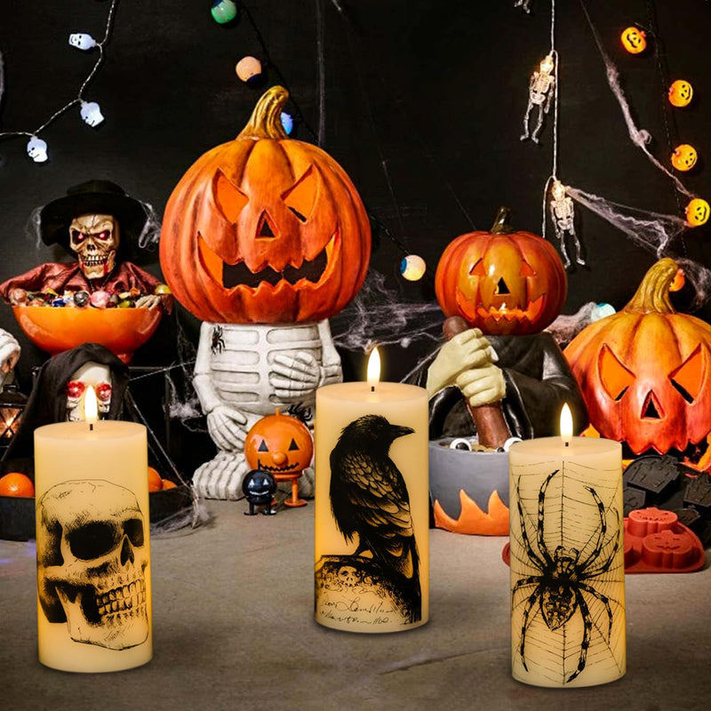 Eldnacele Halloween Flameless LED Candles