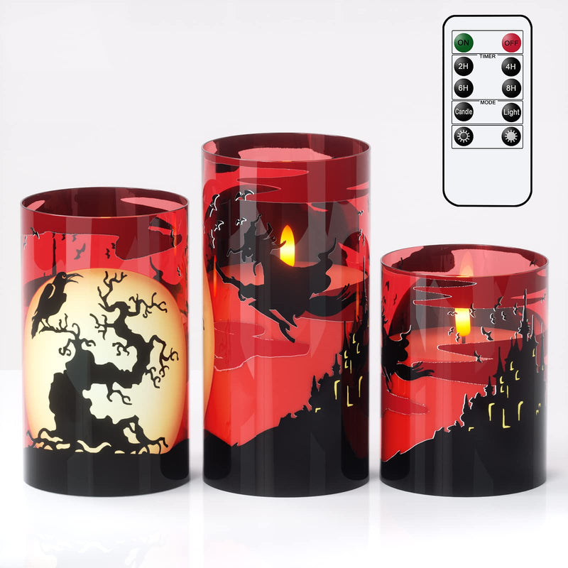 Eldnacele Halloween Flameless LED Candles