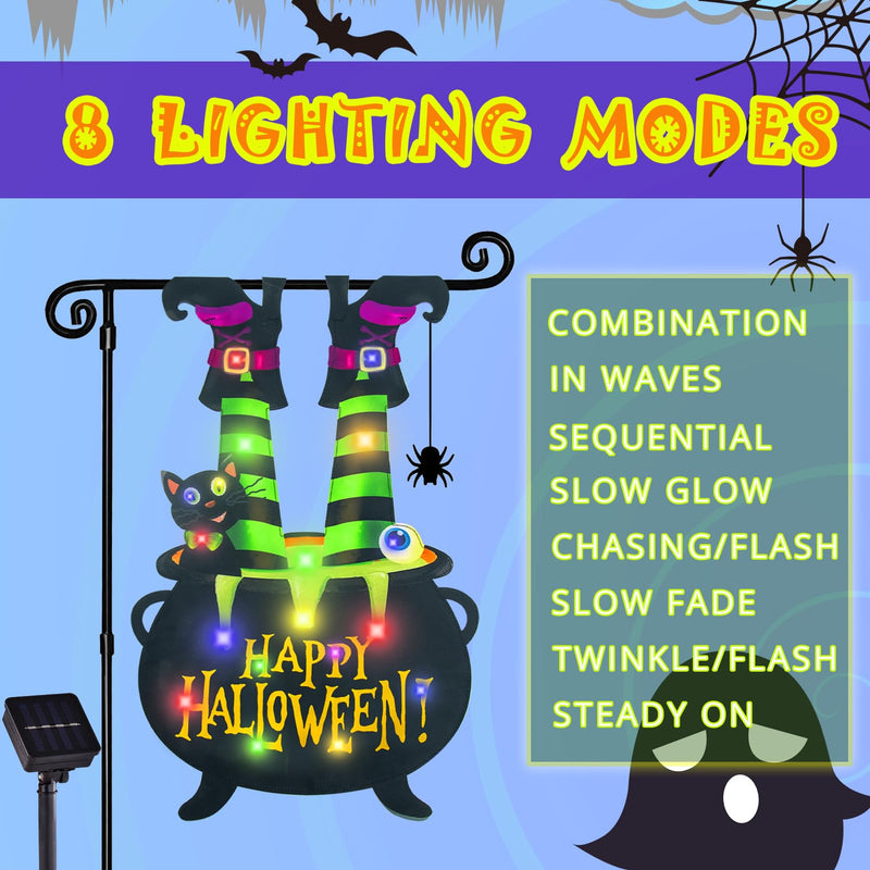 Halloween Lighted Garden Flag for Outside