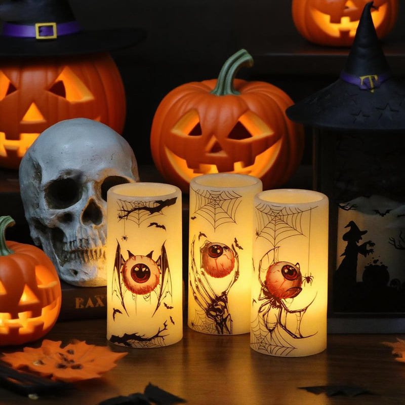 Eldnacele Halloween Flameless LED Candles
