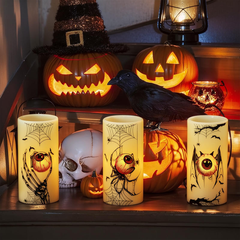 Eldnacele Halloween Flameless LED Candles