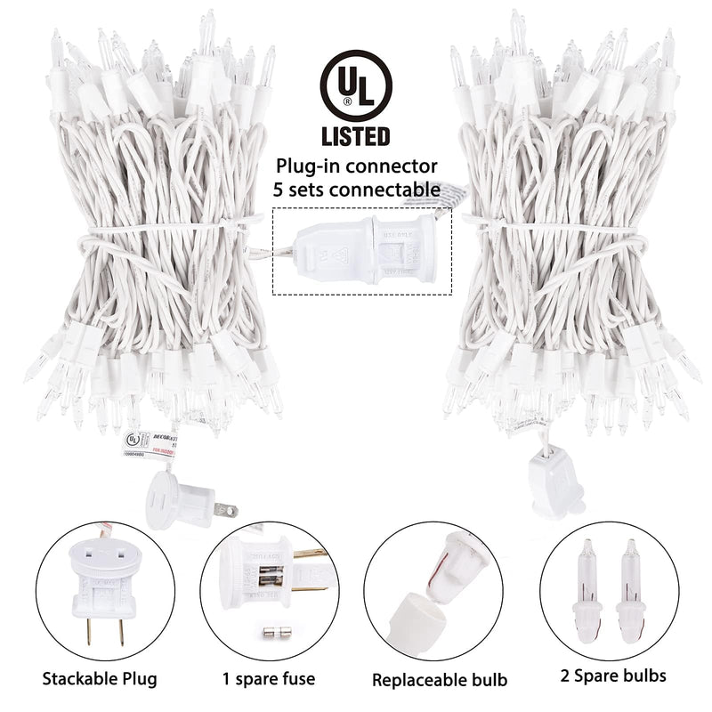 Minetom 25FT Halloween Purple String Lights