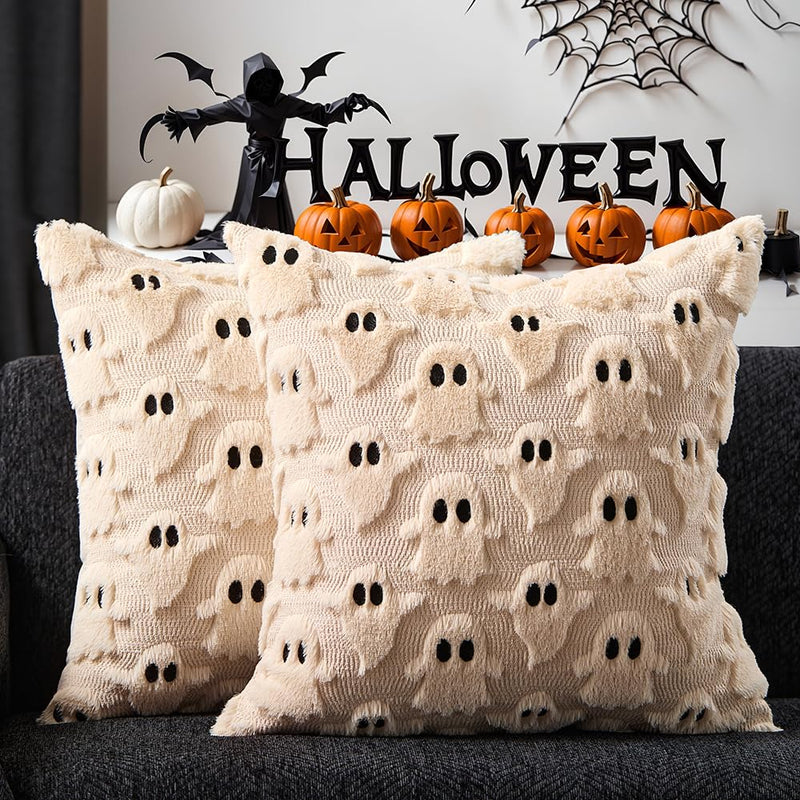 DFXSZ Halloween Ghost Pillow Covers – Set of 2