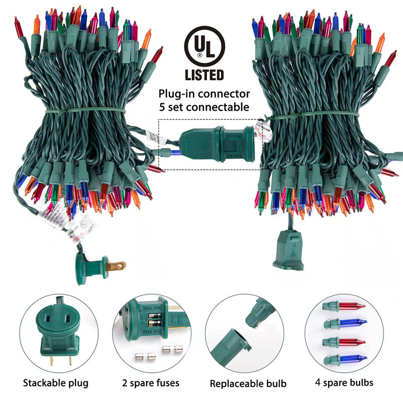 Minetom 25FT Halloween Purple String Lights