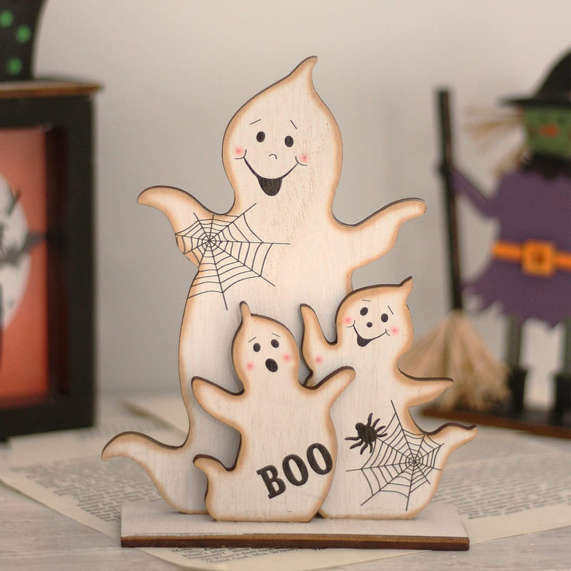 Halloween Wooden Tabletop Decorations (Set of 5)
