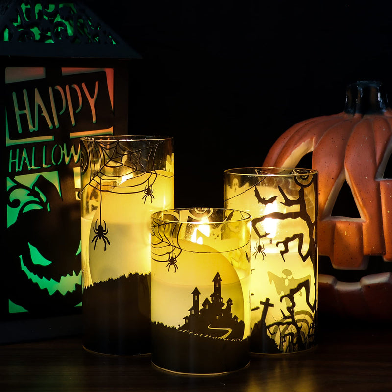 Eldnacele Halloween Flameless LED Candles