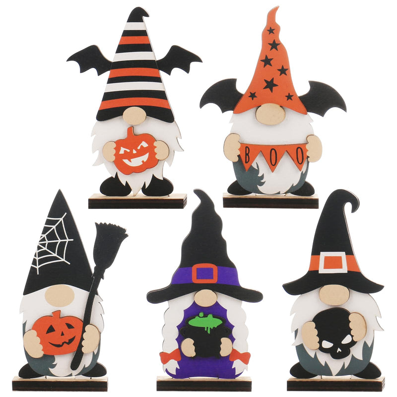 Halloween Wooden Tabletop Decorations (Set of 5)