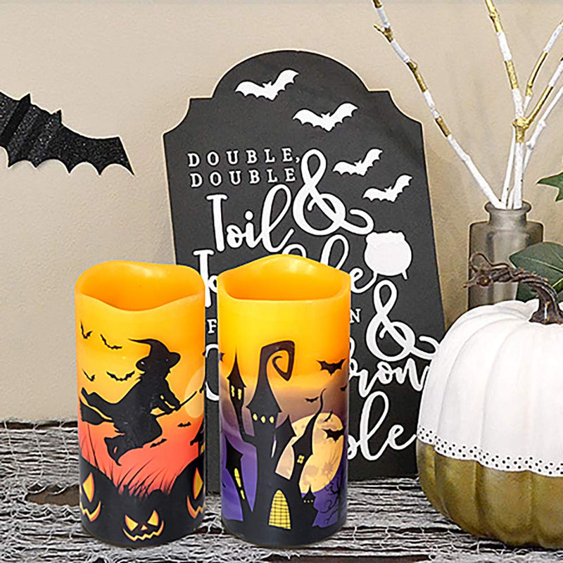 Eldnacele Halloween Flameless LED Candles
