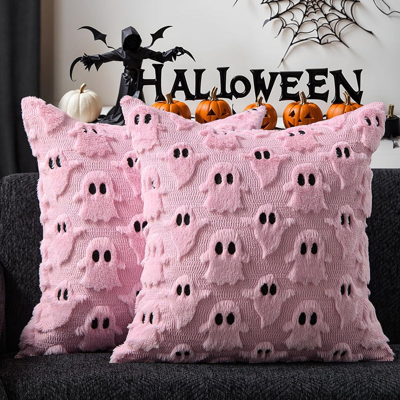 DFXSZ Halloween Ghost Pillow Covers – Set of 2