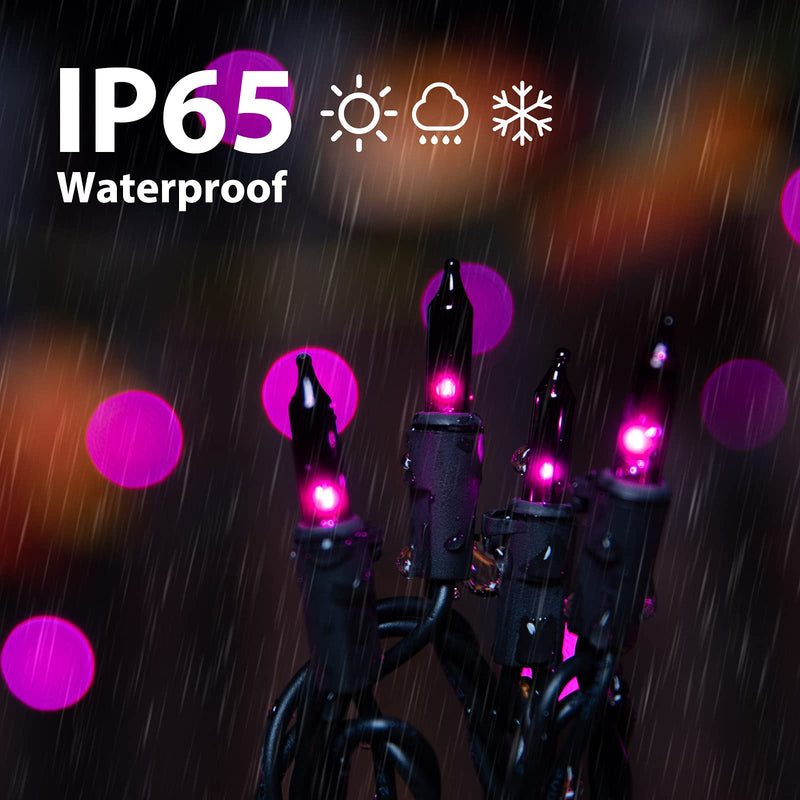 Minetom 25FT Halloween Purple String Lights