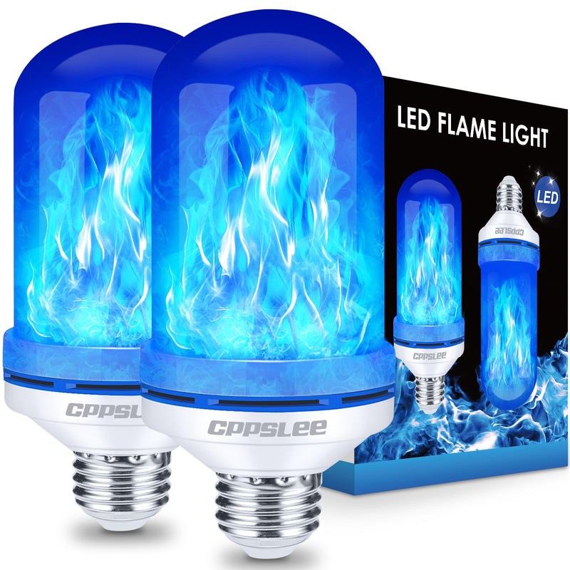 LED Flame Light Bulbs – 2 Pack, 4 Modes, E26 Base
