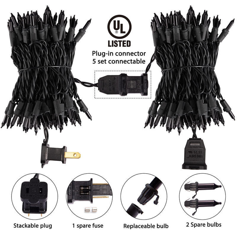 Minetom 25FT Halloween Purple String Lights