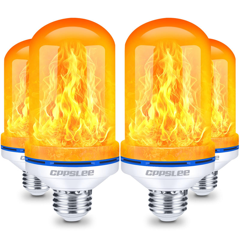 LED Flame Light Bulbs – 2 Pack, 4 Modes, E26 Base