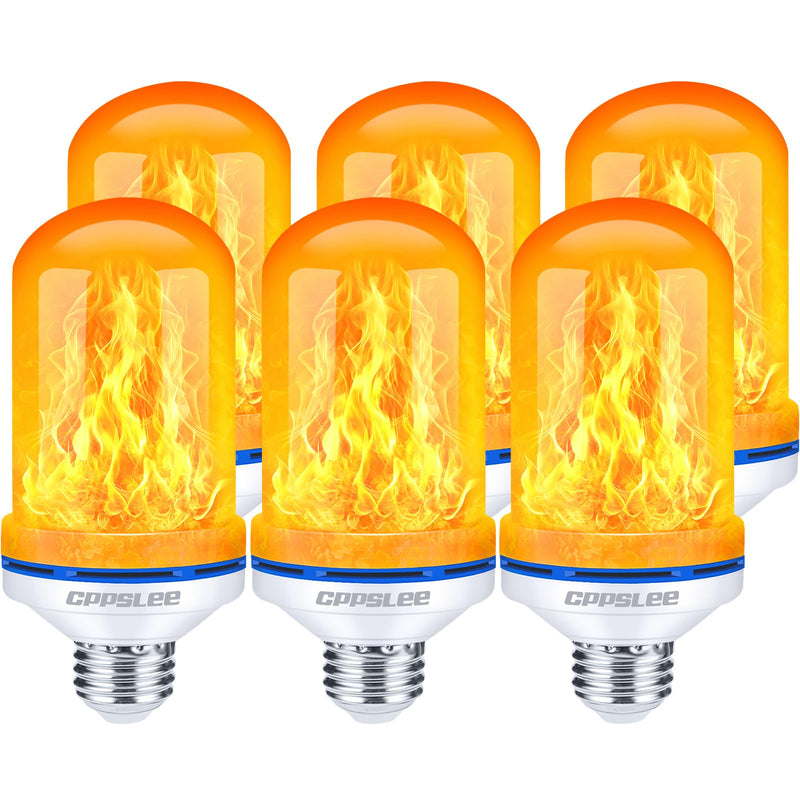 LED Flame Light Bulbs – 2 Pack, 4 Modes, E26 Base