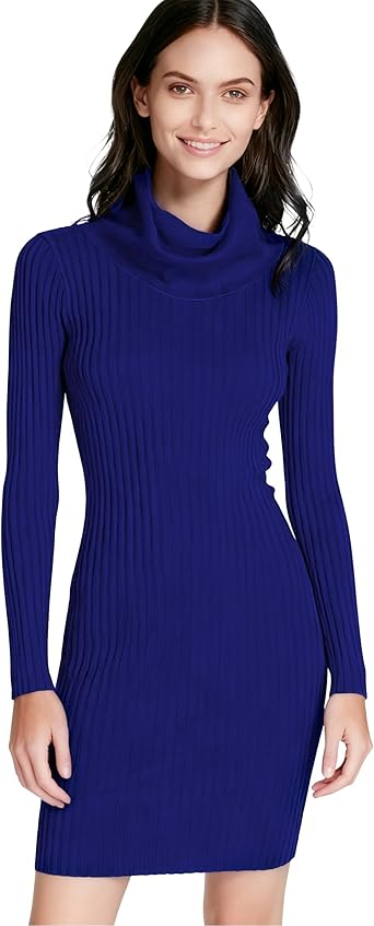 Sweater Dress for Women Ribbed Knit Fitted Midi Dresses