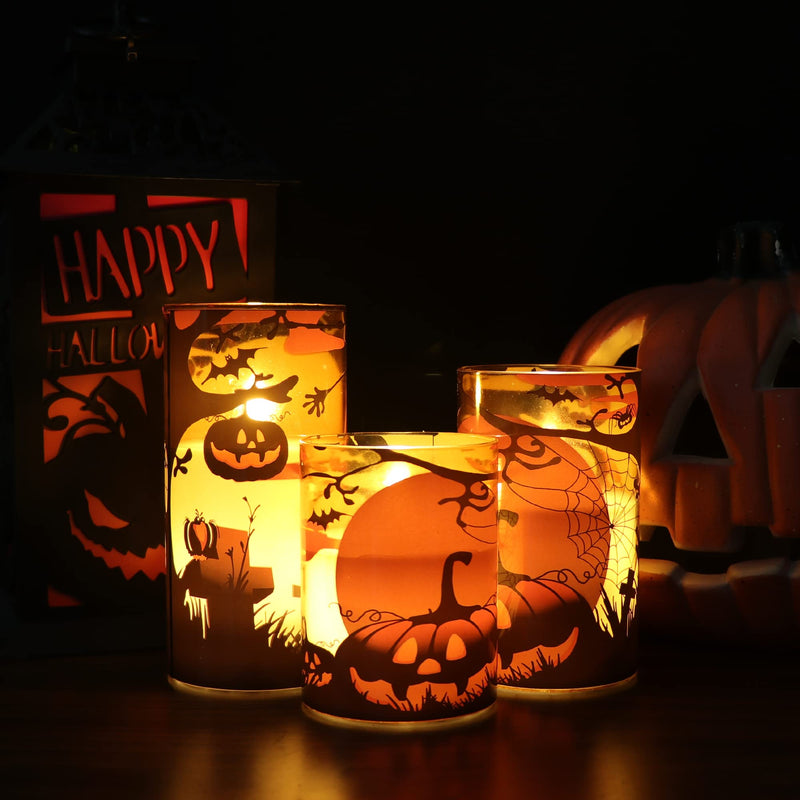 Eldnacele Halloween Flameless LED Candles