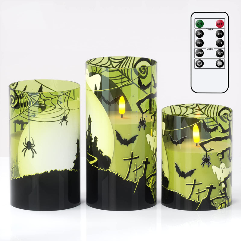 Eldnacele Halloween Flameless LED Candles