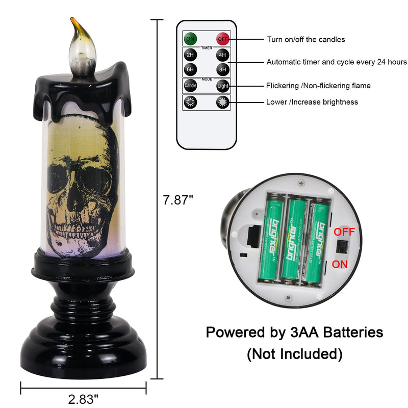 Eldnacele Halloween Flameless LED Candles