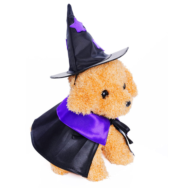 Dxhycc Halloween Wizard Costume for Cats & Small Dogs