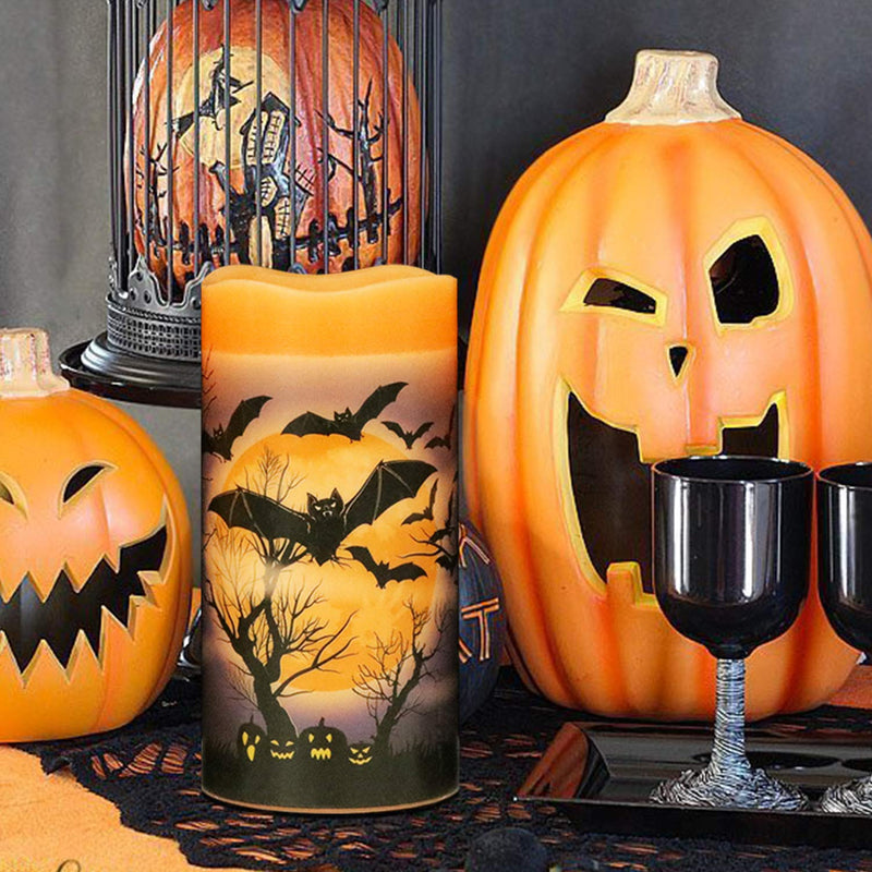 Eldnacele Halloween Flameless LED Candles