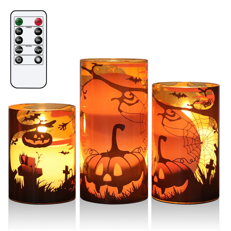 Eldnacele Halloween Flameless LED Candles