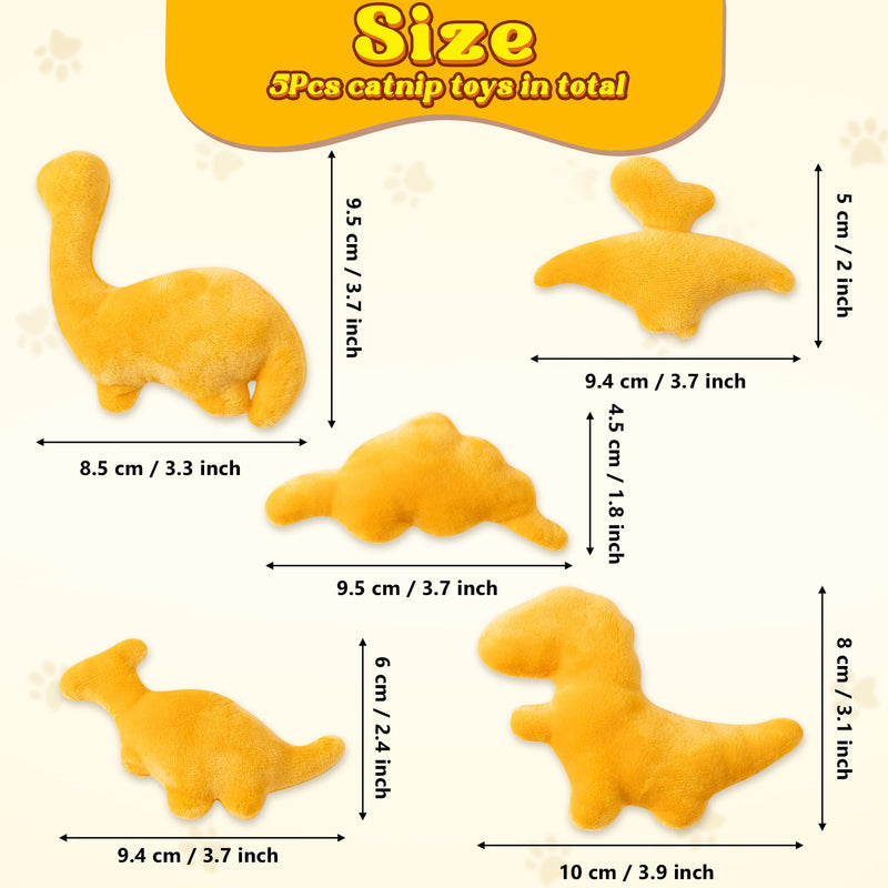 MALLMALL6 Halloween Catnip Toys – 5pcs Pumpkin Teething Set for Kittens & Cats