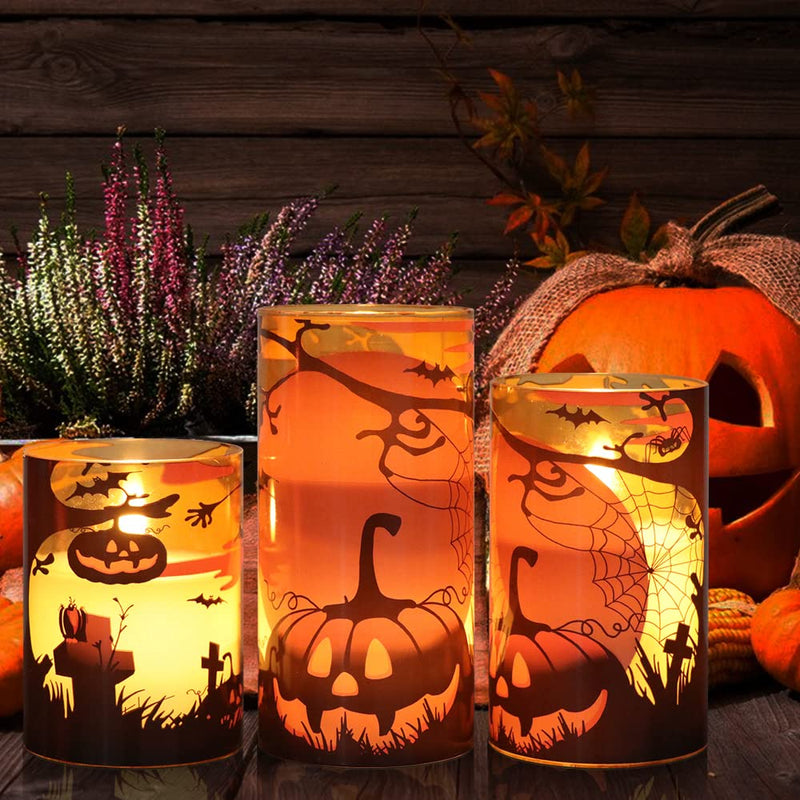 Eldnacele Halloween Flameless LED Candles