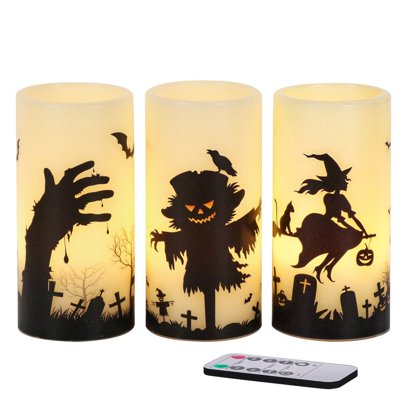 Eldnacele Halloween Flameless LED Candles