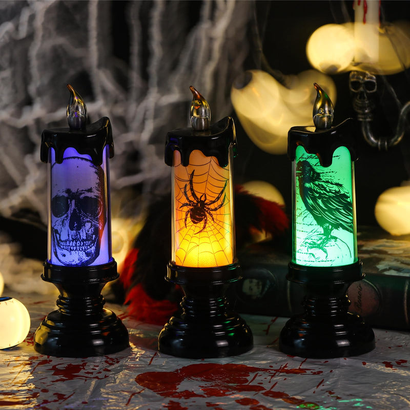 Eldnacele Halloween Flameless LED Candles