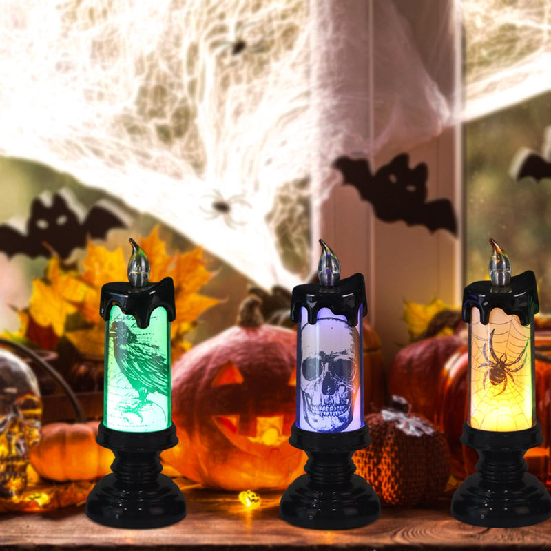 Eldnacele Halloween Flameless LED Candles