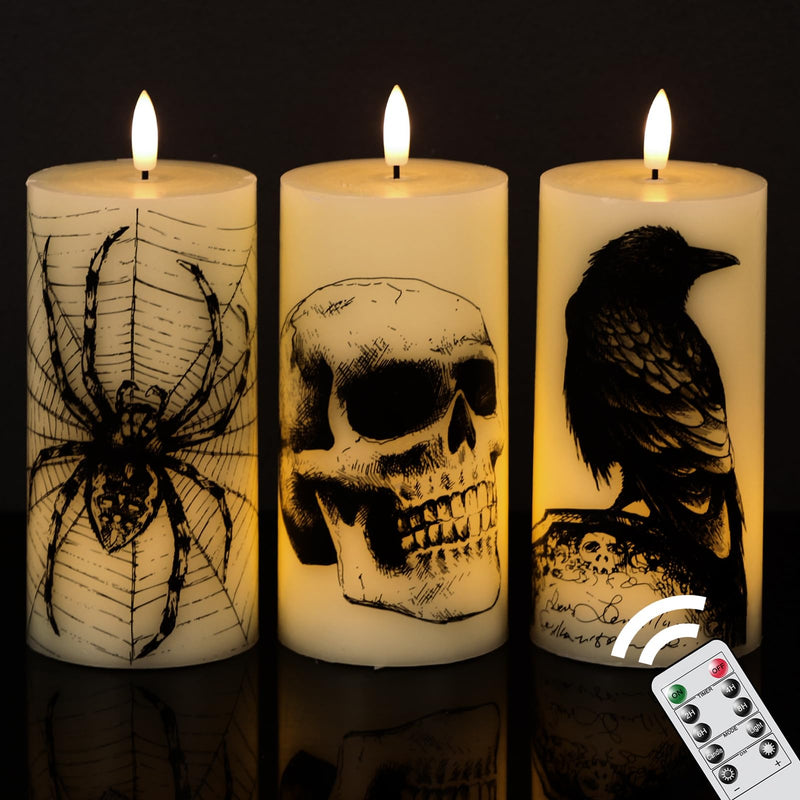 Eldnacele Halloween Flameless LED Candles