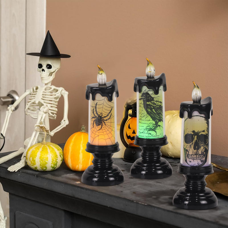 Eldnacele Halloween Flameless LED Candles