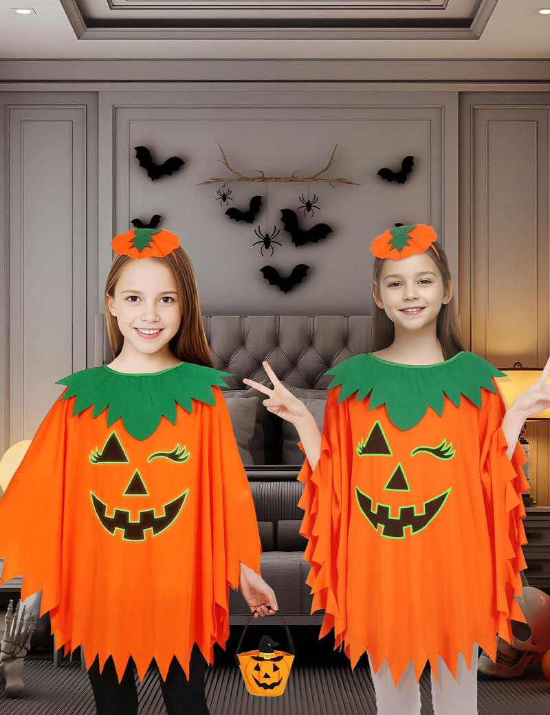 Halloween Pumpkin Costume for Women Kids