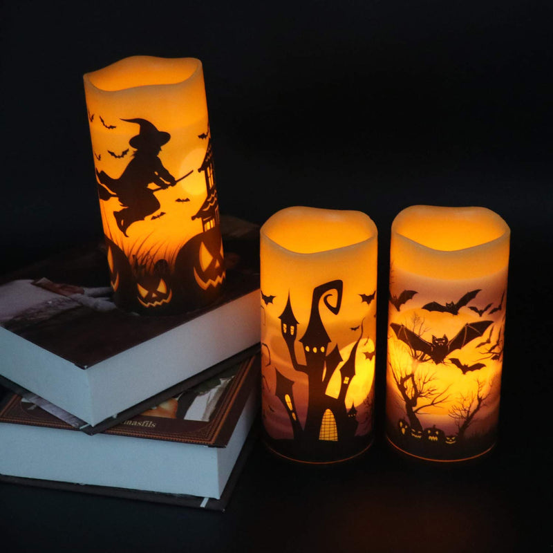 Eldnacele Halloween Flameless LED Candles