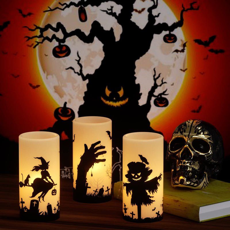 Eldnacele Halloween Flameless LED Candles