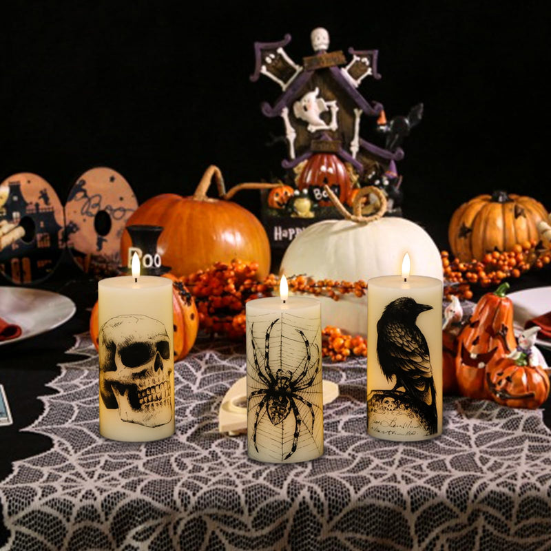 Eldnacele Halloween Flameless LED Candles