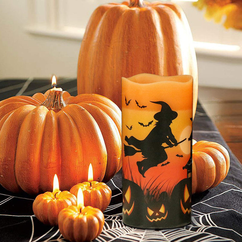 Eldnacele Halloween Flameless LED Candles