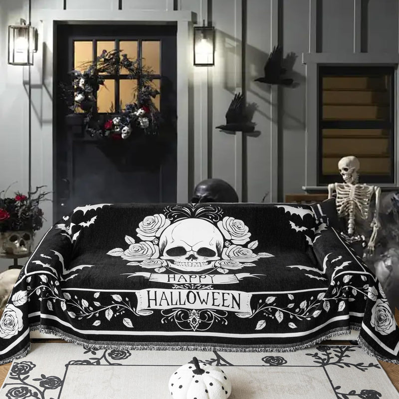 EVENHUG Halloween Reversible Sofa Cover