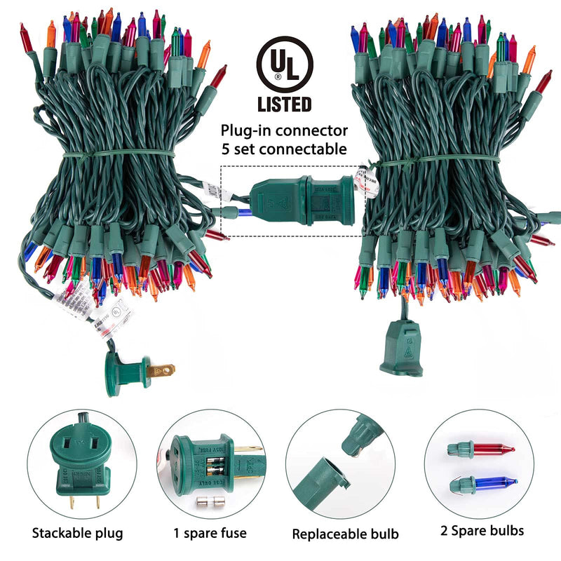 Minetom 25FT Halloween Purple String Lights