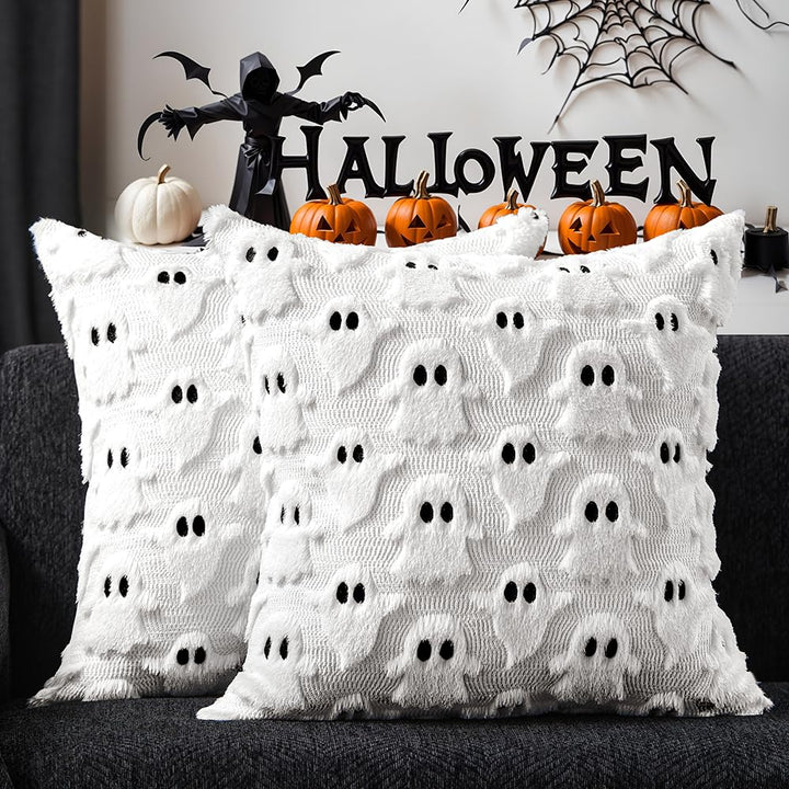 DFXSZ Halloween Ghost Pillow Covers – Set of 2