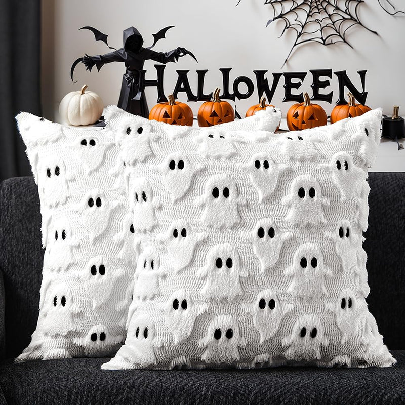 DFXSZ Halloween Ghost Pillow Covers – Set of 2