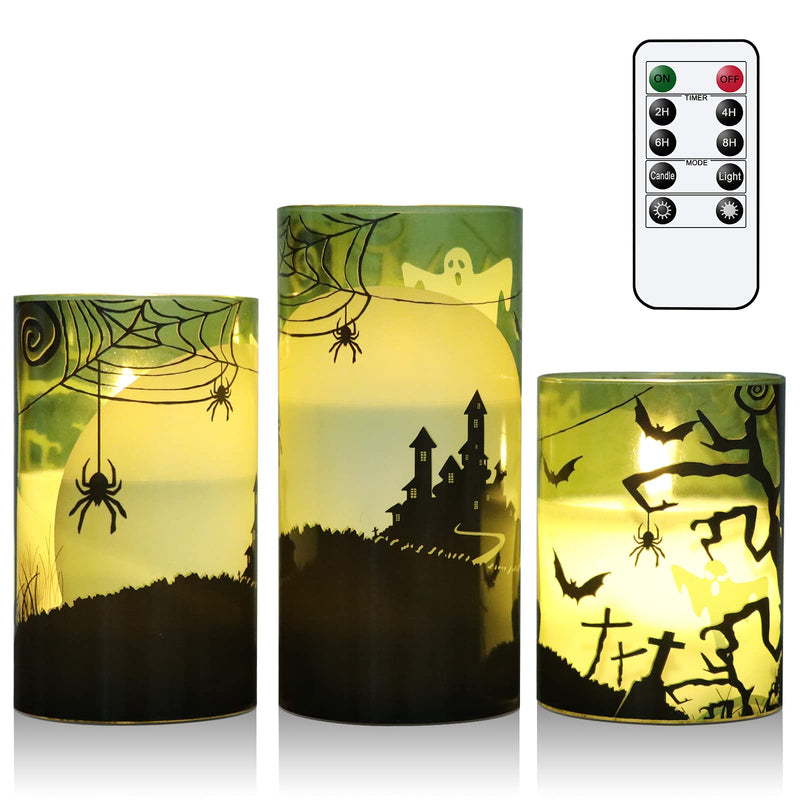 Eldnacele Halloween Flameless LED Candles