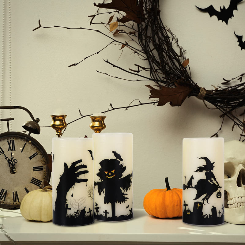 Eldnacele Halloween Flameless LED Candles