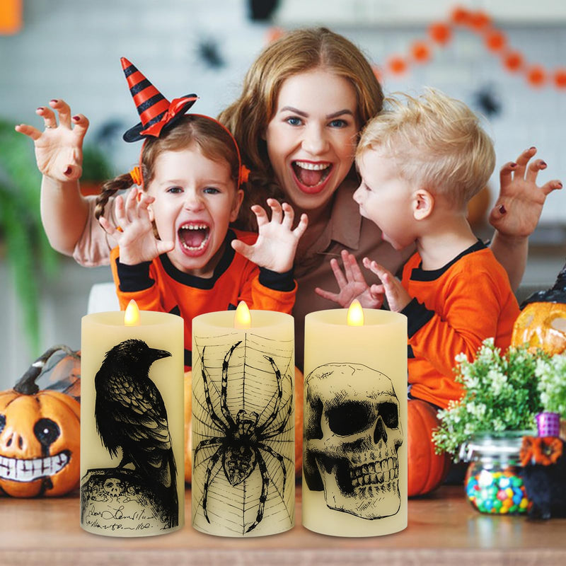 Eldnacele Halloween Flameless LED Candles