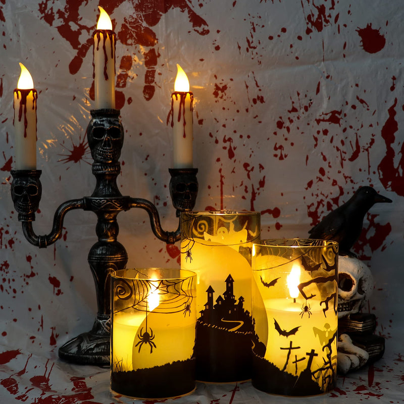 Eldnacele Halloween Flameless LED Candles