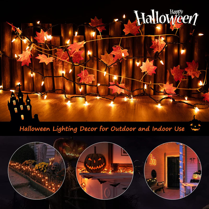Minetom 25FT Halloween Purple String Lights