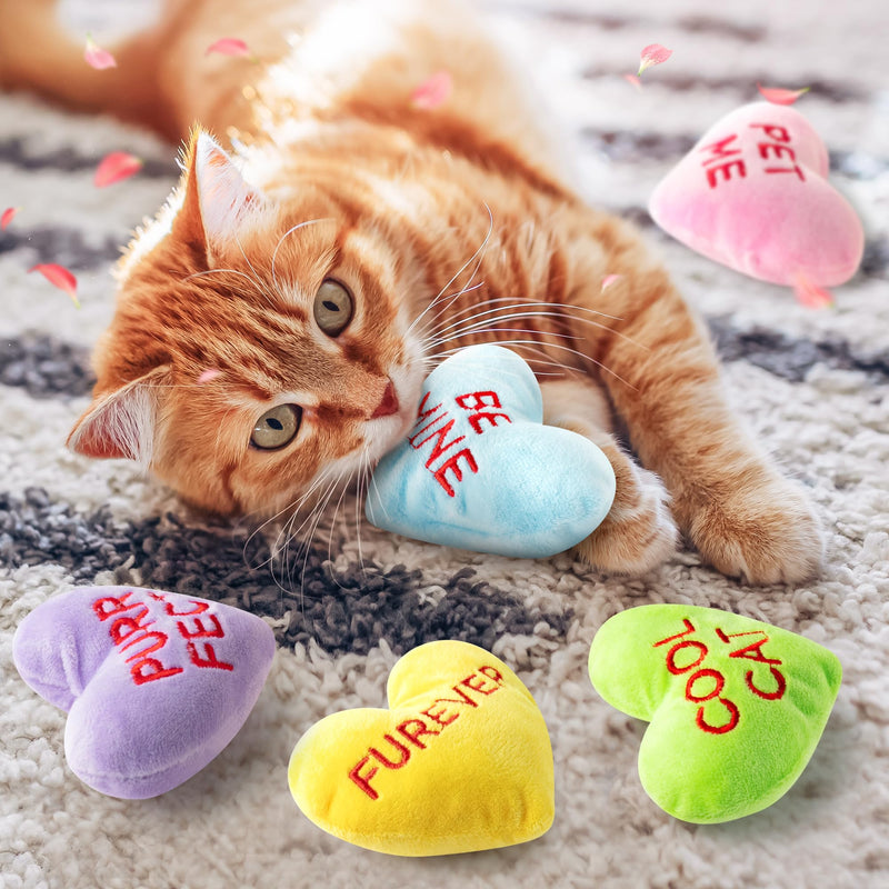 MALLMALL6 Halloween Catnip Toys – 5pcs Pumpkin Teething Set for Kittens & Cats