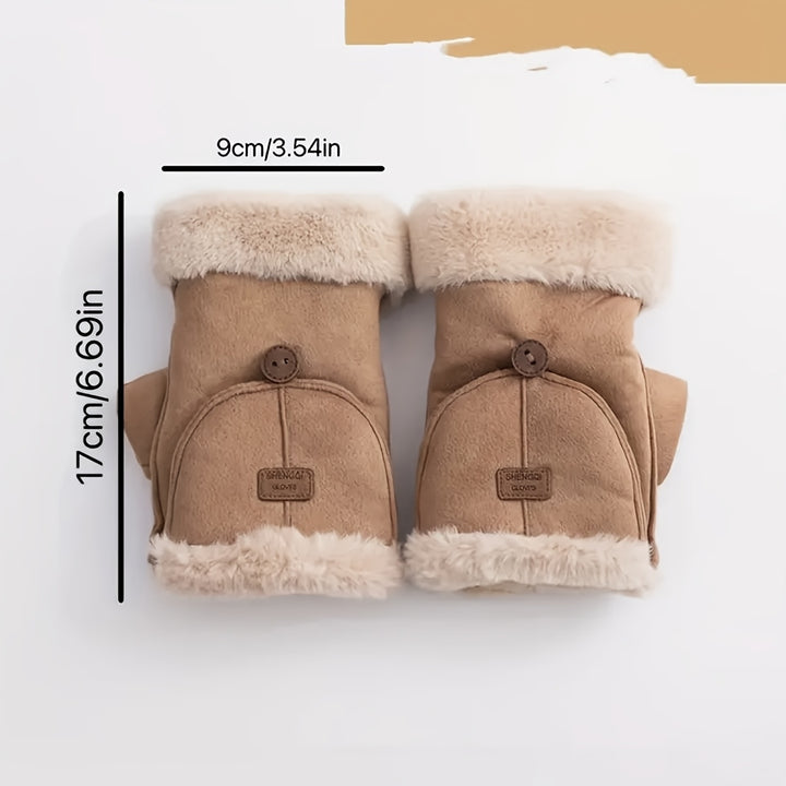 Winter Warmth Knitted Polyester Gloves