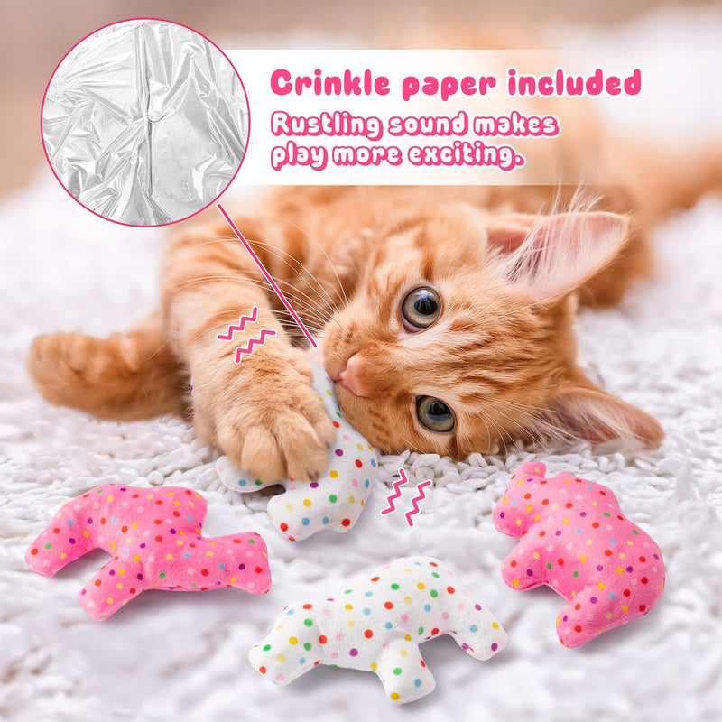 MALLMALL6 Halloween Catnip Toys – 5pcs Pumpkin Teething Set for Kittens & Cats