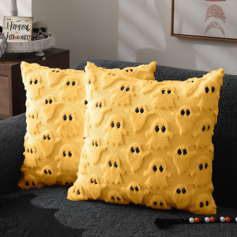 DFXSZ Halloween Ghost Pillow Covers – Set of 2